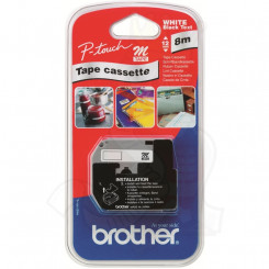 Brother MK222 - Plastic - red on white - Roll (0.9 cm x 8 m) 1 roll(s) tape - for P-Touch PT-55, PT-55P, PT-90